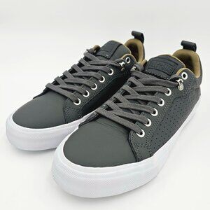 Converse All Star Fulton Gray Leather Low Sneakers Unisex Men’s 7 - Women's 8.5
